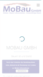 Mobile Screenshot of mobau-gmbh.de